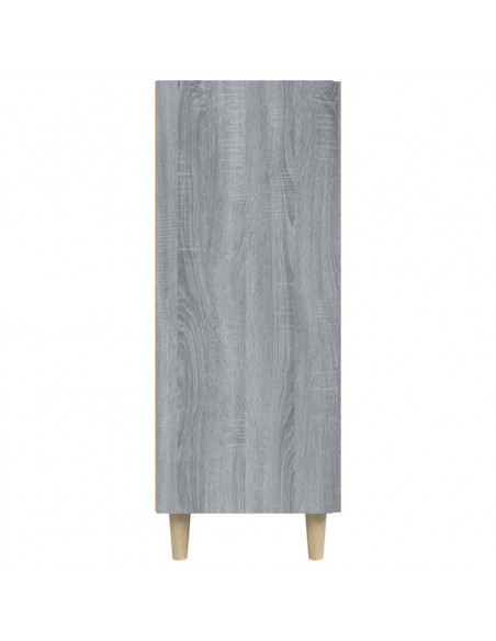 Credenza Grigio Sonoma 69,5x34x90 cm in Legno Multistrato