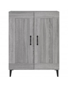 Credenza Grigio Sonoma 69,5x34x90 cm in Legno Multistrato