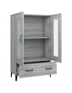 Credenza Grigio Sonoma 70x31x115 cm in Legno Multistrato