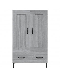 Credenza Grigio Sonoma 70x31x115 cm in Legno Multistrato