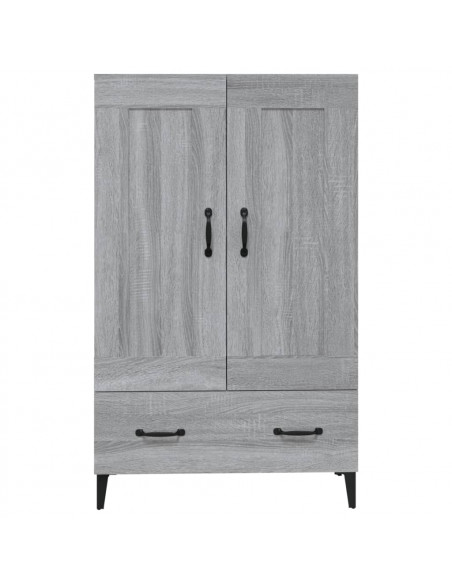 Credenza Grigio Sonoma 70x31x115 cm in Legno Multistrato