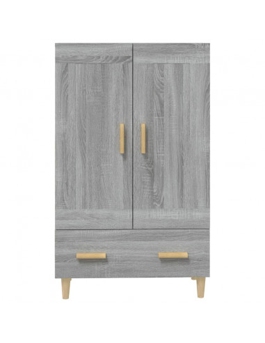 Credenza Grigio Sonoma 70x31x115 cm in Legno Multistrato