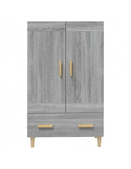 Credenza Grigio Sonoma 70x31x115 cm in Legno Multistrato