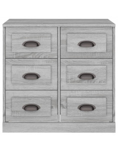 Credenza Grigio Sonoma 70x35,5x67,5 cm in Legno Multistrato