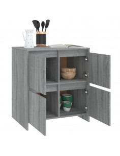 Credenza Grigio Sonoma 70x41x75 cm in Truciolato