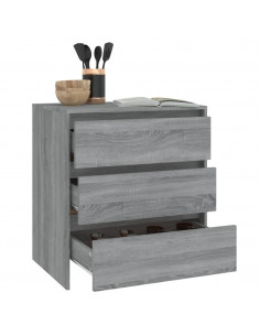 Credenza Grigio Sonoma 70x41x75 cm in Truciolato