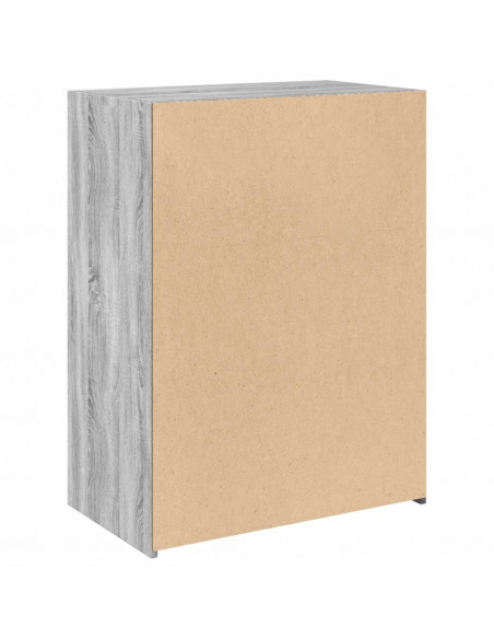 Credenza Grigio Sonoma 70x41x93 cm in Legno Multistrato