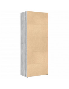 Credenza Grigio Sonoma 70x42,5x185 cm in Legno Multistrato