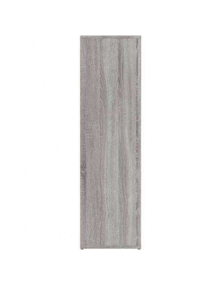 Credenza Grigio Sonoma 80x30x106 cm in Legno Multistrato