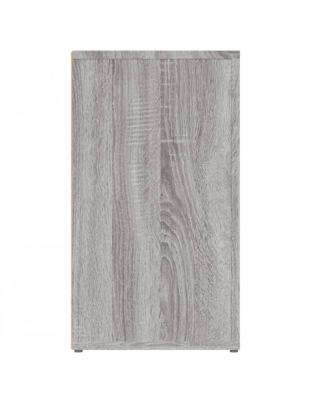 Credenza Grigio Sonoma 80x30x54 cm in Legno Multistrato