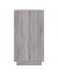 Credenza Grigio Sonoma 80x34x75 cm in Legno Multistrato