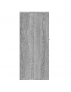 Credenza Grigio Sonoma 88x30x70 cm in Legno Ingegnerizzato