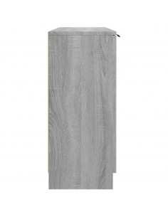 Credenza Grigio Sonoma 90,5x30x70 cm in Legno Multistrato