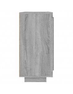 Credenza Grigio Sonoma 92x35x75 cm in Legno Multistrato
