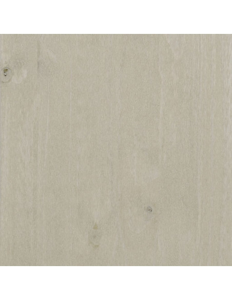 Credenza HAMAR Bianca 85x35x80 cm in Legno Massello di Pino