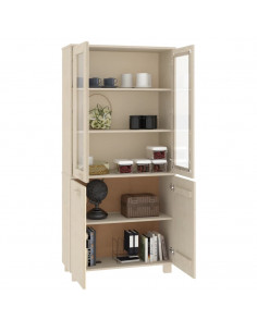 Credenza HAMAR in Legno Massello di Pino Marrone