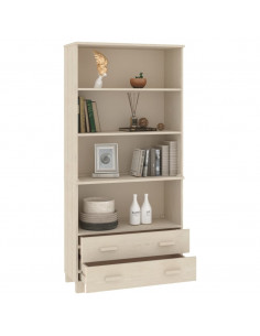 Credenza HAMAR in Legno Massello di Pino Marrone