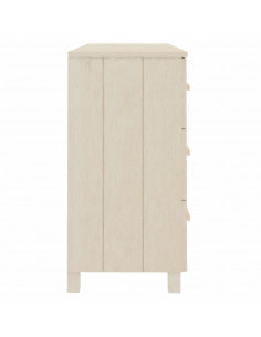 Credenza HAMAR Miele 113x40x80 cm in Legno Massello di Pino