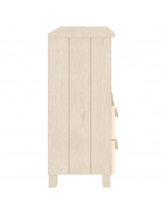 Credenza HAMAR Miele 85x35x80 cm in Legno Massello di Pino