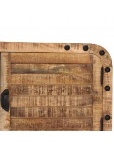 Credenza in Legno Massello di Mango 120x30x76 cm