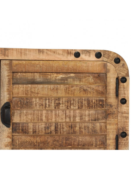 Credenza in Legno Massello di Mango 120x30x76 cm