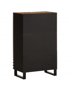 Credenza 60x34x100 cm in Legno Massello di Acacia 2