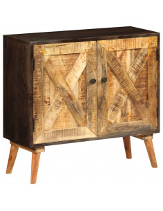 Credenza in Legno Massello di Mango 85x30x75 cm