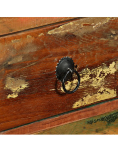 Credenza in Legno Massello di Recupero 120x35x76 cm