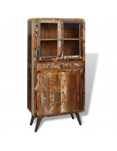 Credenza in Legno Massello di Recupero 90x40x190 cm