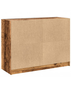 Credenza Legno Antico 102x37x75,5 cm in Legno Multistrato