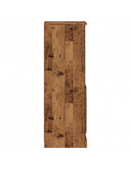Credenza Legno Antico 36x35,5x103,5 cm in Legno Multistrato