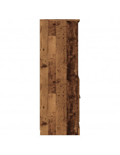 Credenza Legno Antico 60x35,5x103,5 cm in Legno Multistrato