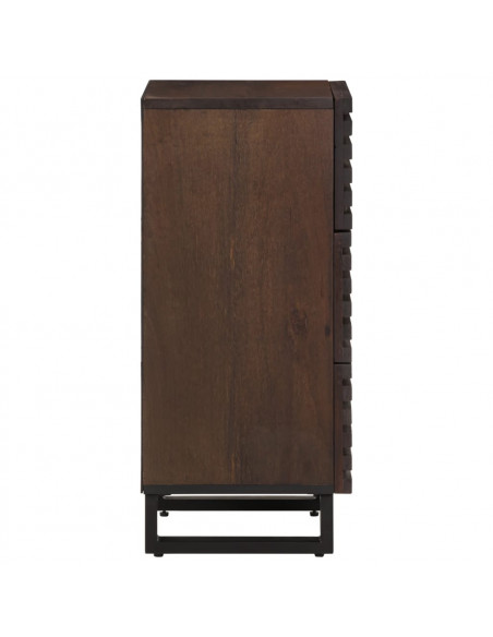 Credenza Marrone 40x34x75 cm in Legno Massello di Mango
