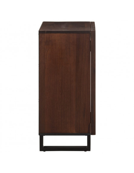 Credenza Marrone 40x34x75 cm in Legno Massello di Mango