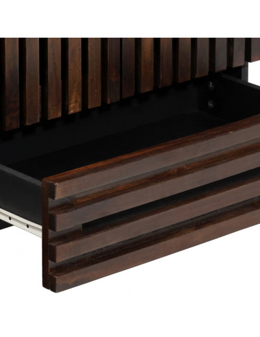 Credenza Marrone 60x34x100 cm in Legno Massello di Mango