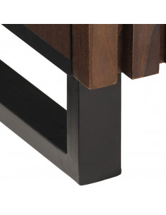 Credenza Marrone 60x34x75 cm in Legno Massello di Mango