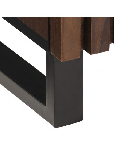 Credenza Marrone 60x34x75 cm in Legno Massello di Mango