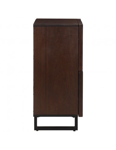 Credenza Marrone 60x34x75 cm in Legno Massello di Mango