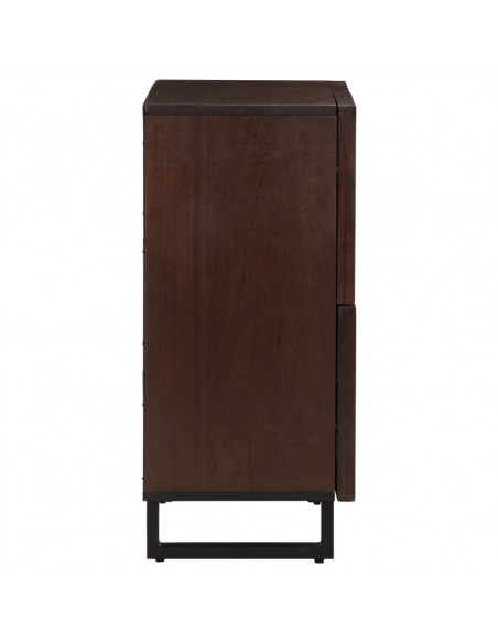 Credenza Marrone 60x34x75 cm in Legno Massello di Mango