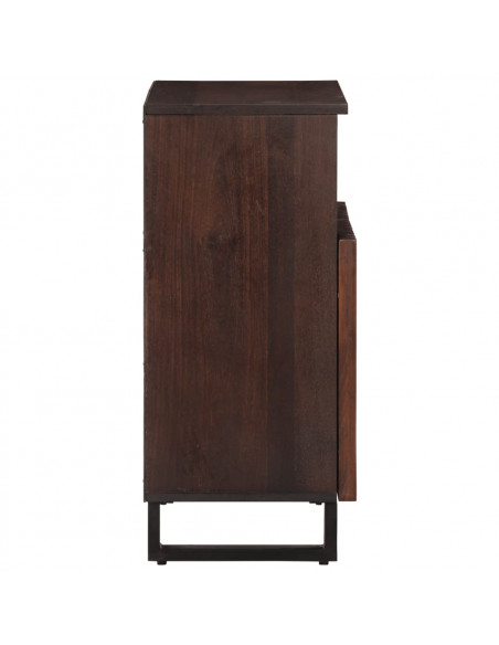 Credenza Marrone 60x34x75 cm in Legno Massello di Mango