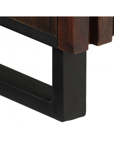 Credenza Marrone 90x34x75 cm in Legno Massello di Mango
