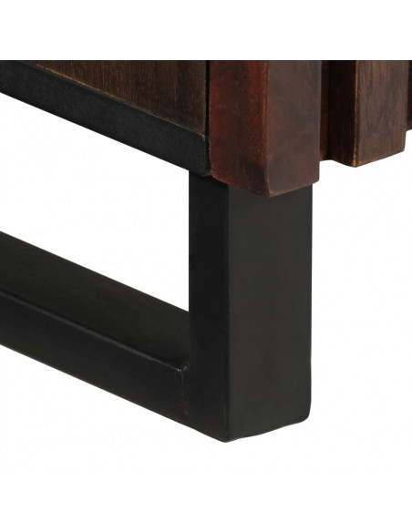 Credenza Marrone 90x34x75 cm in Legno Massello di Mango