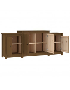 Credenza Marrone Miele 164x37x68 cm in Legno Massello di Pino