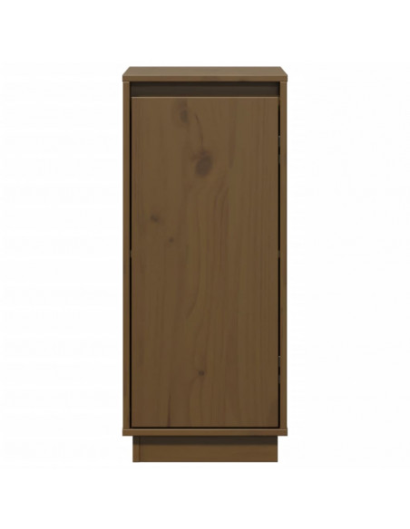 Credenza Marrone Miele 31,5x34x75 cm in Legno Massello di Pino