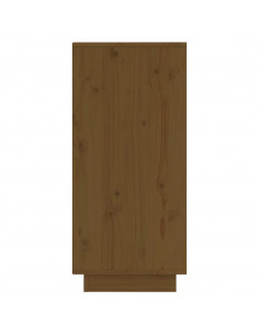 Credenza Marrone Miele 31,5x34x75 cm in Legno Massello di Pino