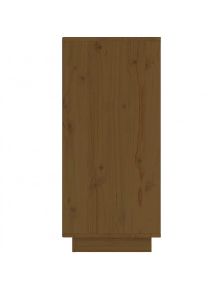 Credenza Marrone Miele 31,5x34x75 cm in Legno Massello di Pino