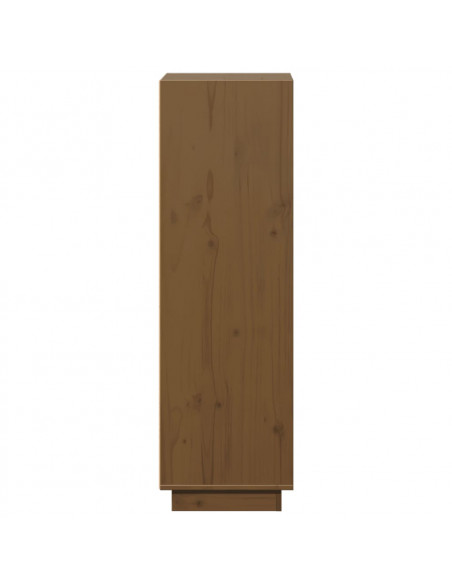 Credenza Marrone Miele 37x34x110 cm in Legno Massello di Pino