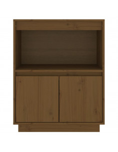 Credenza Marrone Miele 60x34x75 cm in Legno Massello di Pino