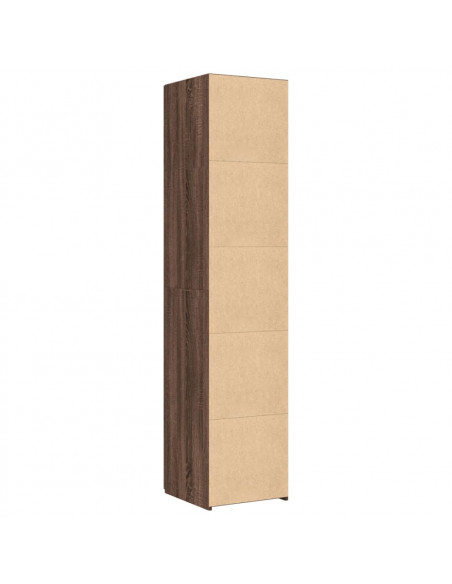 Credenza Marrone Rovere 40x42,5x185 cm in Legno Multistrato