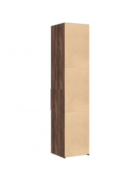 Credenza Marrone Rovere 40x42,5x185 cm in Legno Multistrato
